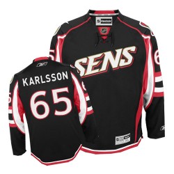 Erik Karlsson Ottawa Senators Reebok Authentic Black Third Jersey