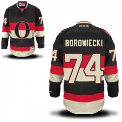 Mark Borowiecki Ottawa Senators Reebok Authentic Black Alternate Jersey