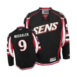 Milan Michalek Ottawa Senators Reebok Authentic Black Third Jersey