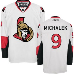 Milan Michalek Ottawa Senators Reebok Authentic White Away Jersey