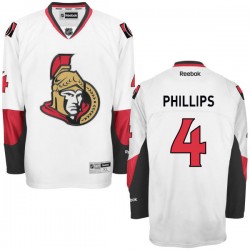 Chris Phillips Ottawa Senators Reebok Authentic White Away Jersey