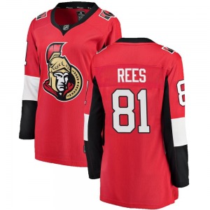 Women's Jamieson Rees Ottawa Senators Fanatics Branded Breakaway Red Home Jersey