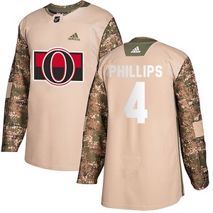 Chris Phillips Ottawa Senators Adidas Authentic Camo Veterans Day Practice Jersey