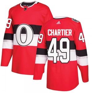 Rourke Chartier Ottawa Senators Adidas Authentic Red 2017 100 Classic Jersey