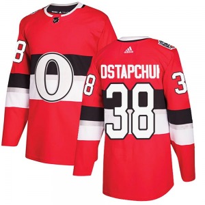 Zack Ostapchuk Ottawa Senators Adidas Authentic Red 2017 100 Classic Jersey