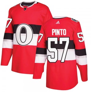 Shane Pinto Ottawa Senators Adidas Authentic Red 2017 100 Classic Jersey