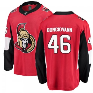 Youth Wyatt Bongiovanni Ottawa Senators Fanatics Branded Breakaway Red Home Jersey