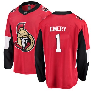 Youth Ray Emery Ottawa Senators Fanatics Branded Breakaway Red Home Jersey