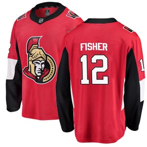 Youth Mike Fisher Ottawa Senators Fanatics Branded Breakaway Red Home Jersey