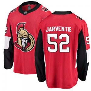 Youth Roby Jarventie Ottawa Senators Fanatics Branded Breakaway Red Home Jersey
