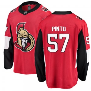 Youth Shane Pinto Ottawa Senators Fanatics Branded Breakaway Red Home Jersey