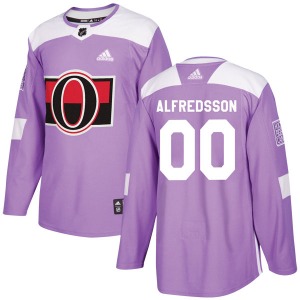 Youth Daniel Alfredsson Ottawa Senators Adidas Authentic Purple Fights Cancer Practice Jersey