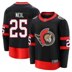 Chris Neil Ottawa Senators Fanatics Branded Premier Black Breakaway 2020/21 Home Jersey