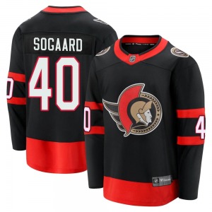 Mads Sogaard Ottawa Senators Fanatics Branded Premier Black Breakaway 2020/21 Home Jersey