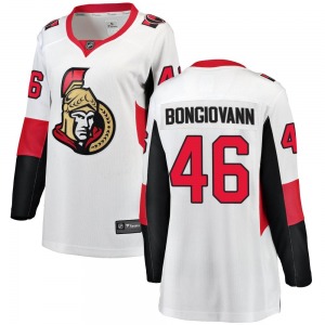 Women's Wyatt Bongiovanni Ottawa Senators Fanatics Branded Breakaway White Away Jersey