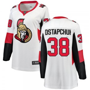 Women's Zack Ostapchuk Ottawa Senators Fanatics Branded Breakaway White Away Jersey