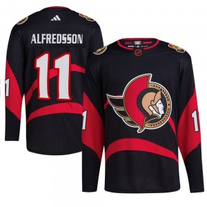 Daniel Alfredsson Ottawa Senators Adidas Authentic Black Reverse Retro 2.0 Jersey