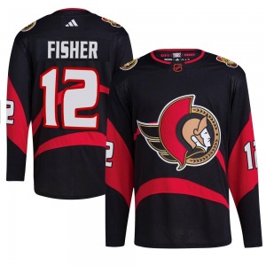 Mike Fisher Ottawa Senators Adidas Authentic Black Reverse Retro 2.0 Jersey