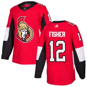 Youth Mike Fisher Ottawa Senators Adidas Authentic Red Home Jersey