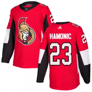 Youth Travis Hamonic Ottawa Senators Adidas Authentic Red Home Jersey