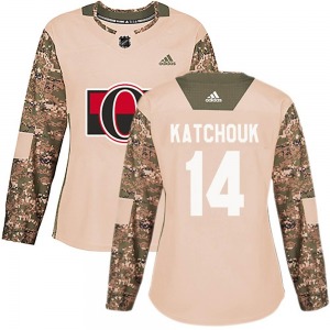 Women's Boris Katchouk Ottawa Senators Adidas Authentic Camo Veterans Day Practice Jersey