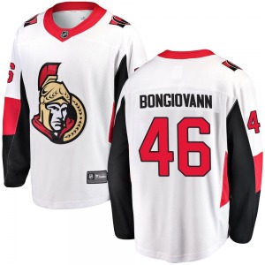 Youth Wyatt Bongiovanni Ottawa Senators Fanatics Branded Breakaway White Away Jersey