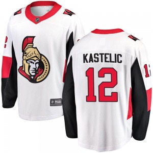 Youth Mark Kastelic Ottawa Senators Fanatics Branded Breakaway White Away Jersey