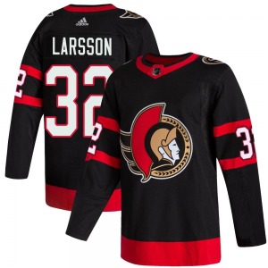 Youth Jacob Larsson Ottawa Senators Adidas Authentic Black 2020/21 Home Jersey