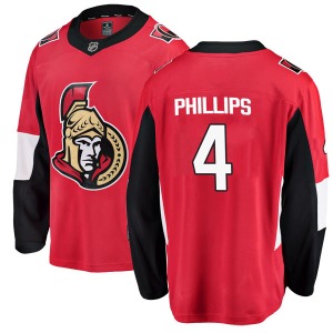 Chris Phillips Ottawa Senators Fanatics Branded Breakaway Red Home Jersey