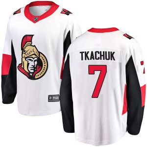 Brady Tkachuk Ottawa Senators Fanatics Branded Breakaway White Away Jersey