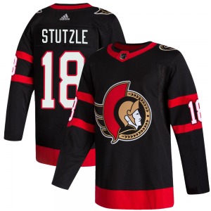 Tim Stutzle Ottawa Senators Adidas Authentic Black 2020/21 Home Jersey