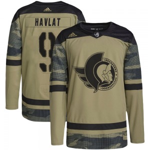 Martin Havlat Ottawa Senators Adidas Authentic Camo Military Appreciation Practice Jersey
