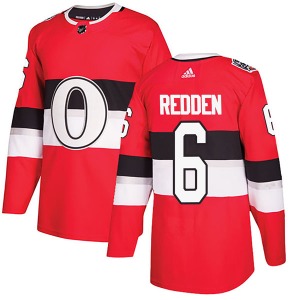 Youth Wade Redden Ottawa Senators Adidas Authentic Red 2017 100 Classic Jersey