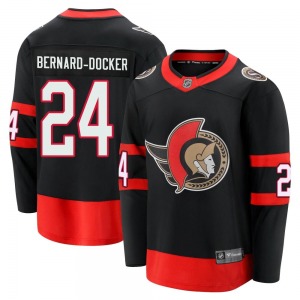 Youth Jacob Bernard-Docker Ottawa Senators Fanatics Branded Premier Black Breakaway 2020/21 Home Jersey