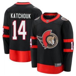 Youth Boris Katchouk Ottawa Senators Fanatics Branded Premier Black Breakaway 2020/21 Home Jersey