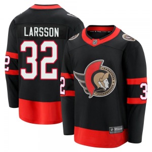 Youth Jacob Larsson Ottawa Senators Fanatics Branded Premier Black Breakaway 2020/21 Home Jersey