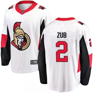 Artem Zub Ottawa Senators Fanatics Branded Breakaway White Away Jersey