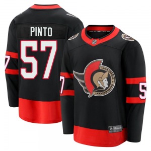 Youth Shane Pinto Ottawa Senators Fanatics Branded Premier Black Breakaway 2020/21 Home Jersey